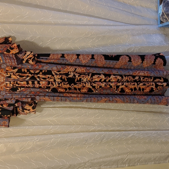 Free People Printed Fern Maxi Party Dress - 2 - Picture 5 of 14